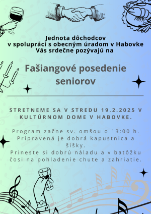 Fašiangové posedenie seniorov  1